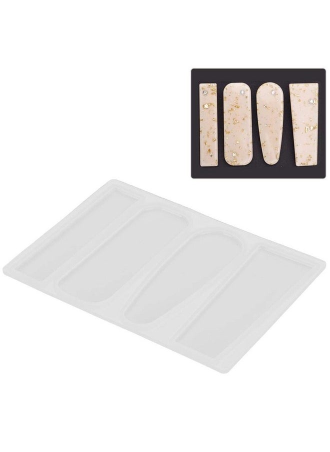 Garosa 2Pcs Silicone Resin Molds For Hair Clip Making Silicone Casting Tools For Resin Art Kids Girl Women Diy Barrette Pendant Keychain(Model C)  - Image 2
