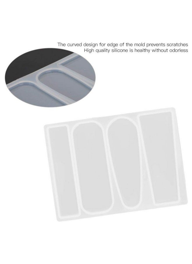 Garosa 2Pcs Silicone Resin Molds For Hair Clip Making Silicone Casting Tools For Resin Art Kids Girl Women Diy Barrette Pendant Keychain(Model C)  - Image 4