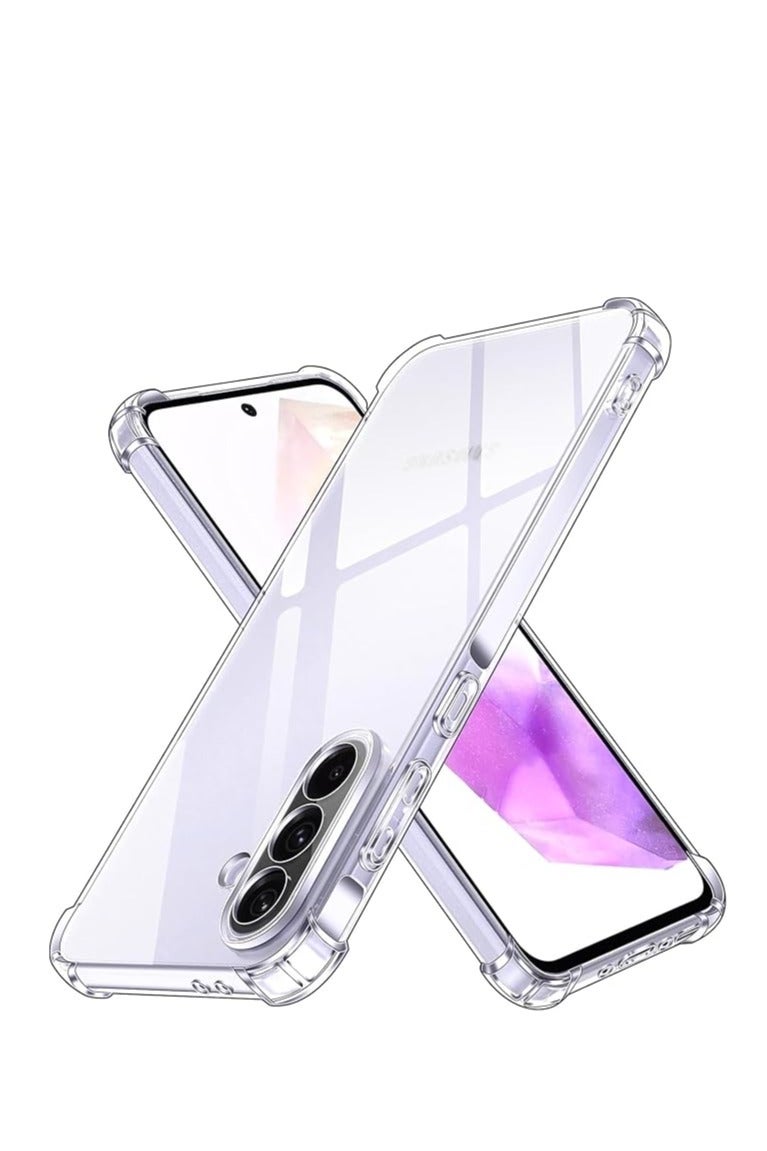 Case Compatible with Samsung Galaxy A36 5G, Cover Silicone Transparent TPU Gorilla Anti-shock Protector Camera Shockproof Corners - Clear