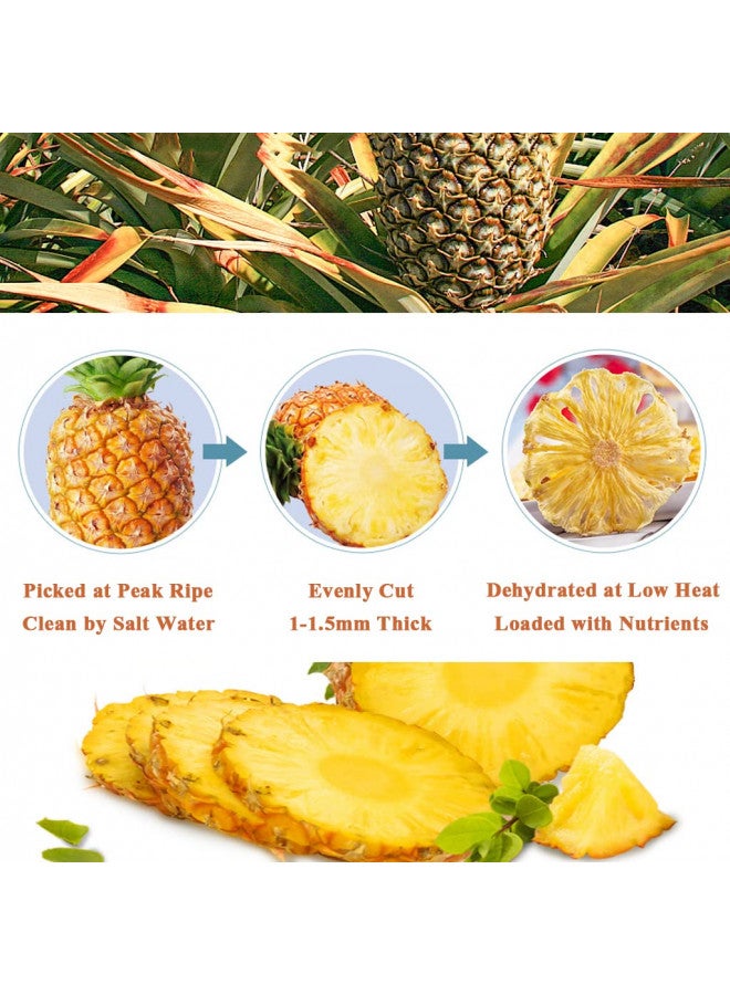Mkostlich Mkostlich Dried Pineapple Slices, Dehydrated Pineapple Slices for Cocktail Garnish Drinks Baking Fruit Tea, No Sugar Added No Sulphur, Edible Dry Pineapple Flowers, 100g/3.52oz (Pack of 2)  - Image 3