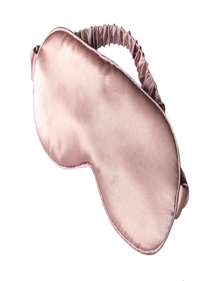 LULUSILK Mulberry Silk Sleep Eye Mask & Blindfold with Elastic Strap/Headband, Soft Eye Cover Eyeshade for Night Sleeping, Travel, Nap(Pink) - Image 1