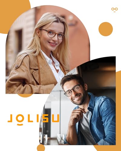 JOLISU 5 Pack Reading Glasses For Women/Men-Blue Light Blocking Computer Reader w/Round Frame - Retro Clear Lens Fake Eyeglasses（3.0） - Image 4
