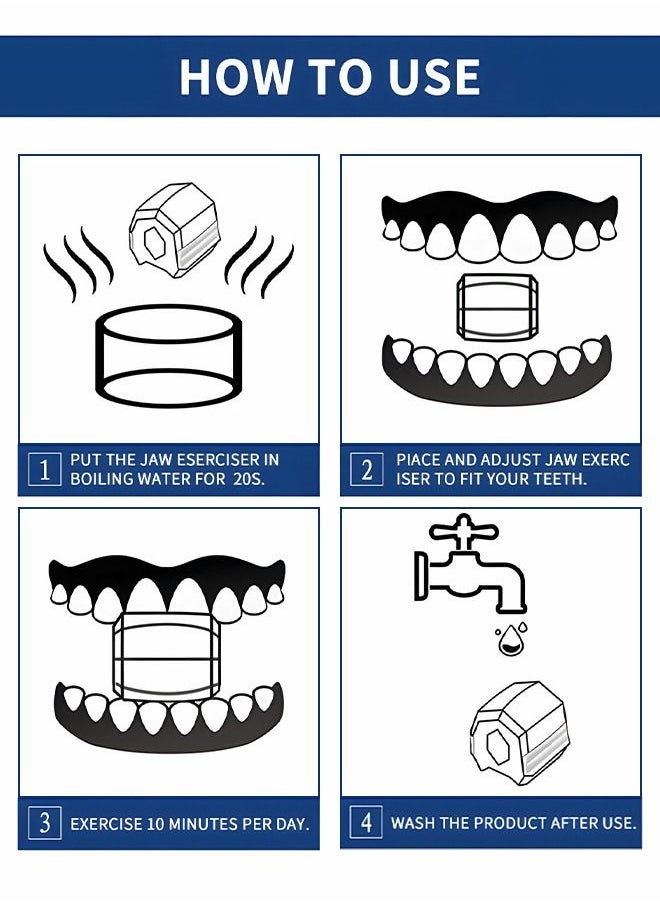 GROIC 3 Pack Athletic Bundle Jaw Enhancer - Jaw, Face, and Neck Exerciser,Helps Reduce Stress Cravings Facial Exerciser,Masseter Ball of Face  - Image 3