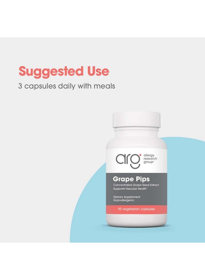 اليرجي ريسيرتش جروب مجموعة أبحاث الحساسية بذور العنب - مستخلص بذور العنب، بروانثوسيانيدين، بوليفينول، مكمل عشبي، عضوي، 300 مجم كبسولات - 90 كبسولة