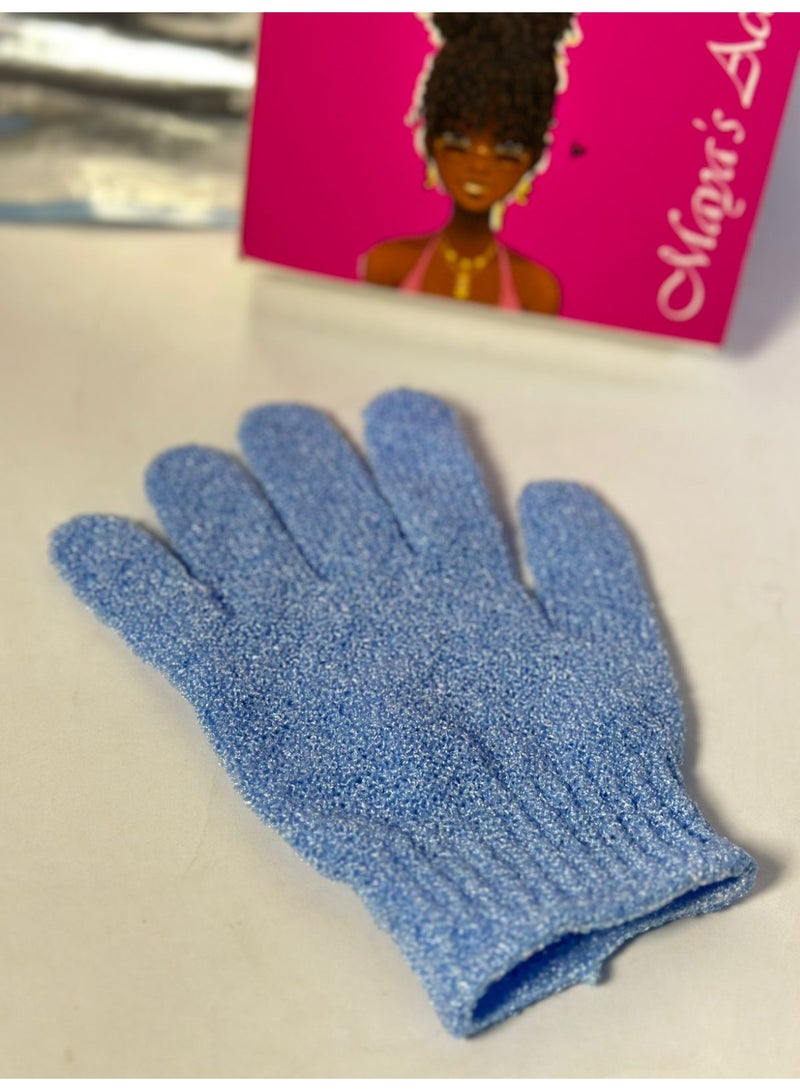 Exfoliating Gloves Remove Dead Skin and Get Rid of Goose Skin, Gentle on Skin, Alternative to Moroccan Loofah 1PC RANDOOM COLOR - Image 2