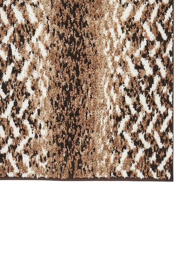 Better Trends Casablanca Bath Rug Collection 20" x 20" Contour in Brown - Image 4