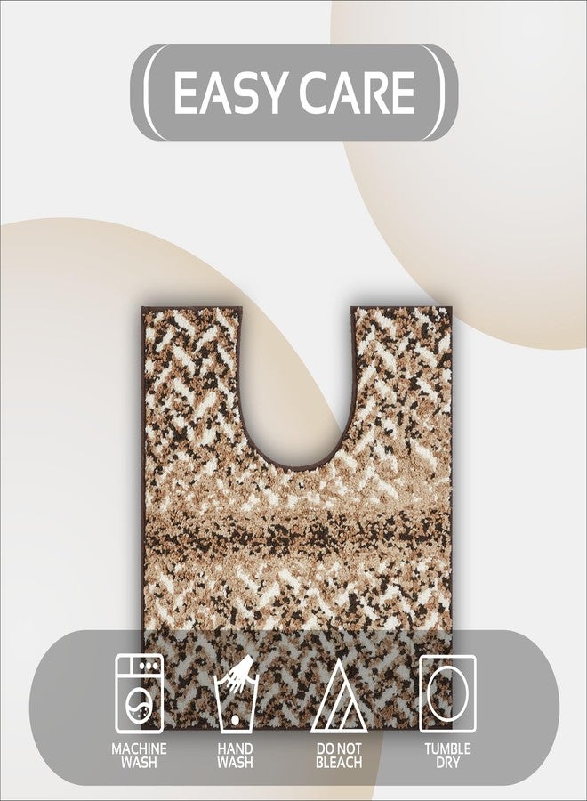 Better Trends Casablanca Bath Rug Collection 20" x 20" Contour in Brown - Image 5