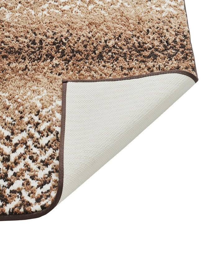 Better Trends Casablanca Bath Rug Collection 20" x 20" Contour in Brown - Image 3