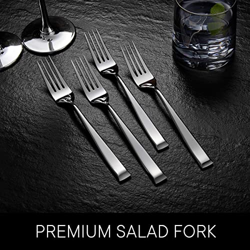 Royal Rose Royalrose Alexander Fine Forks, Set of 4, 18/10 Stainless Steel, Well Made, Dishwasher Safe, Heavy Duty Fork (7.3" Salad Fork) - Image 2