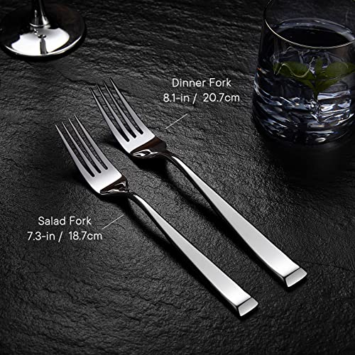 Royal Rose Royalrose Alexander Fine Forks, Set of 4, 18/10 Stainless Steel, Well Made, Dishwasher Safe, Heavy Duty Fork (7.3" Salad Fork) - Image 3