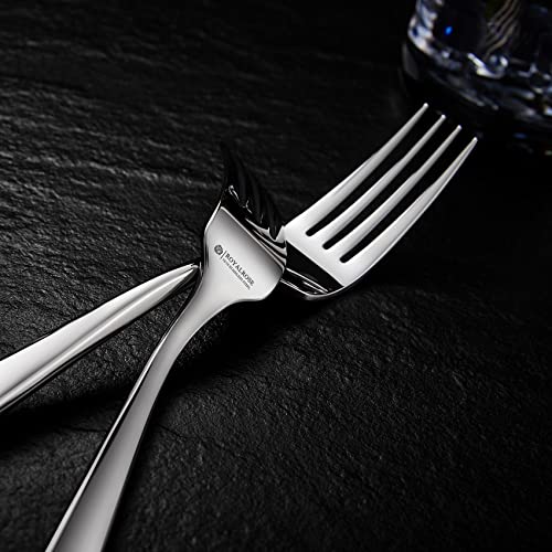 Royal Rose Royalrose Alexander Fine Forks, Set of 4, 18/10 Stainless Steel, Well Made, Dishwasher Safe, Heavy Duty Fork (7.3" Salad Fork) - Image 4