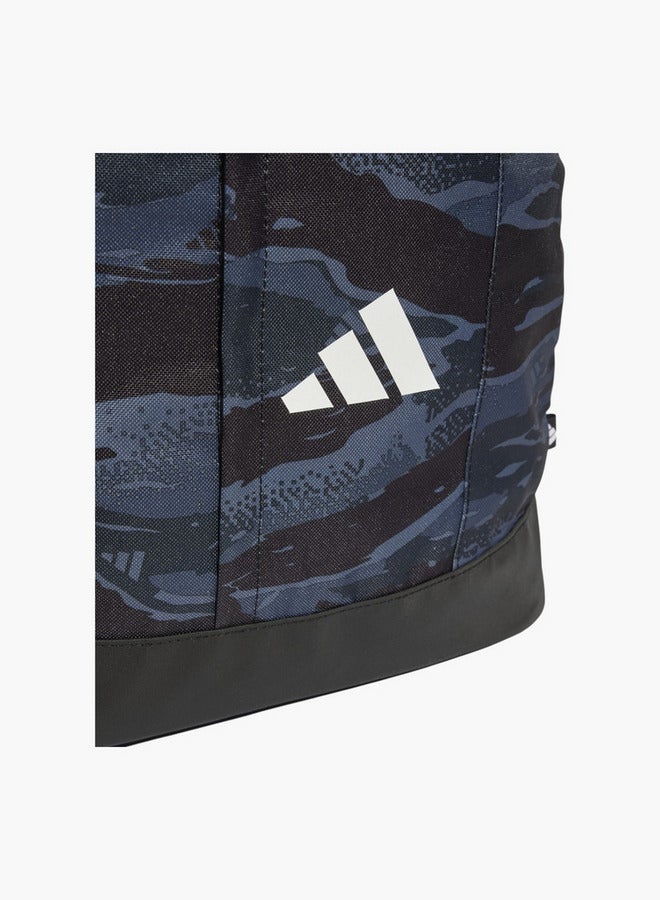 Adidas حقيبة ظهر مدرسية بطباعة شعار مع أحزمة كتف قابلة للتعديل وإغلاق بسحاب - Image 4