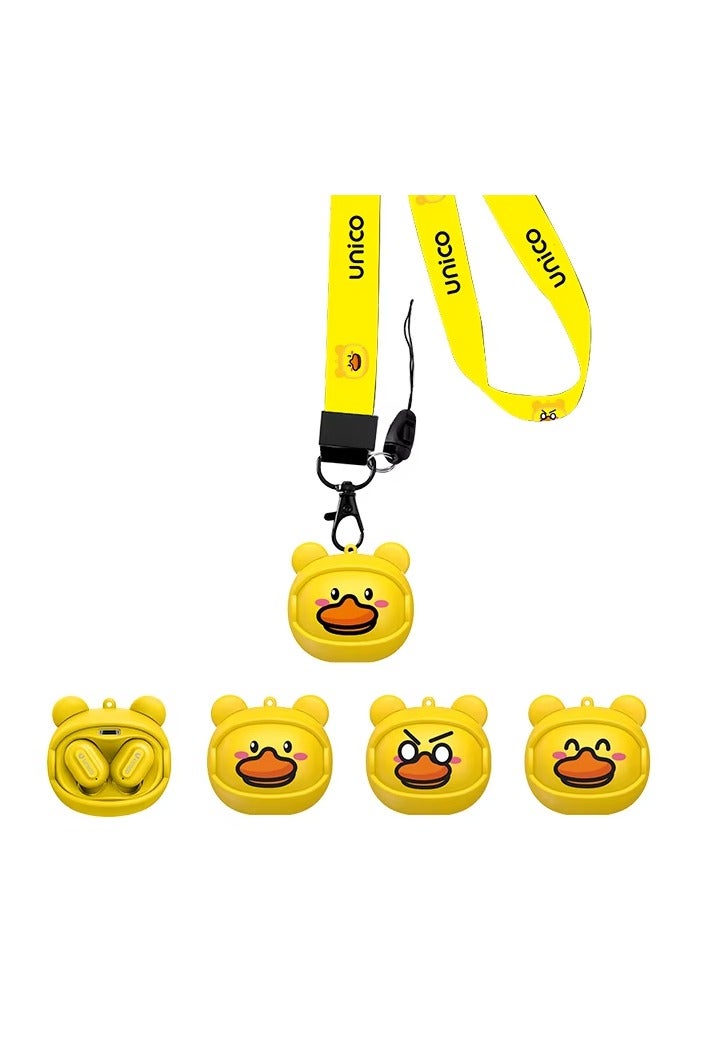 Wireless Bluetooth Earbuds with Customizable Faceplates – True Wireless Stereo (TWS), Noise Cancelling, Sweatproof, Long Battery Life, Bluetooth 5.0(yellow) - Image 1