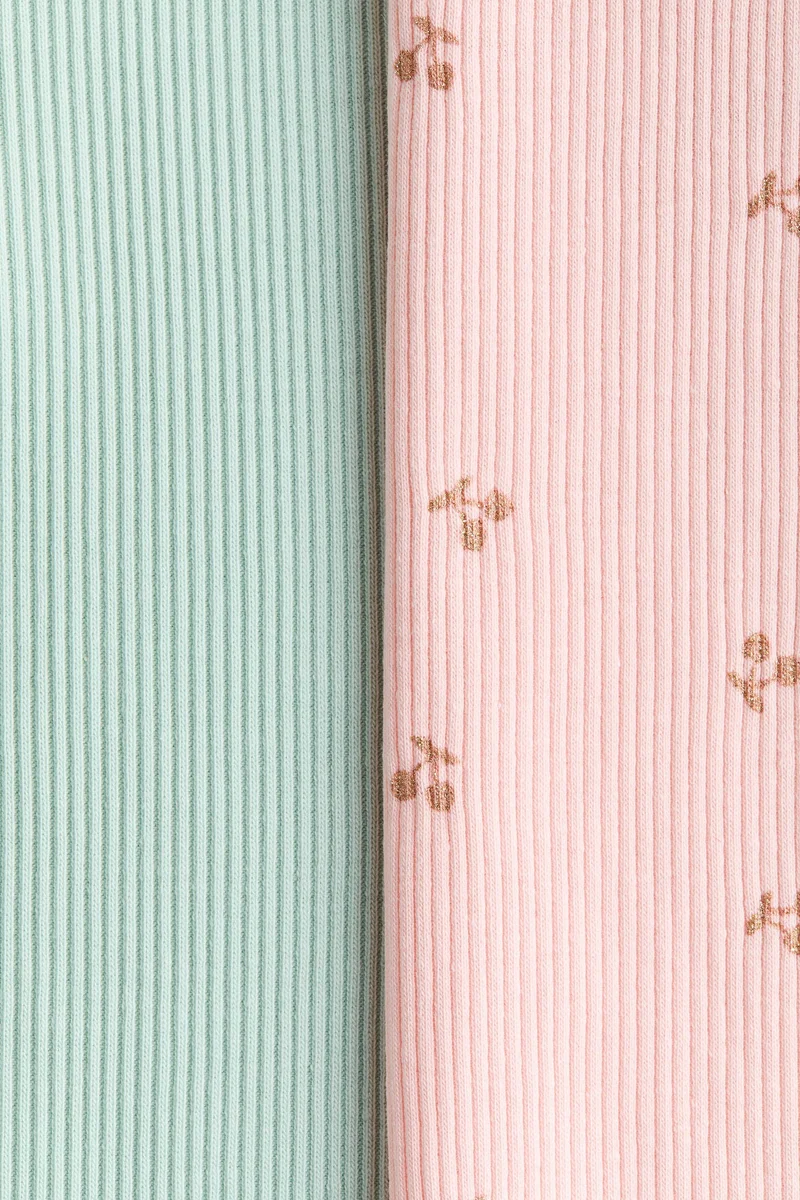 H&M 2-pack ribbed cotton tops