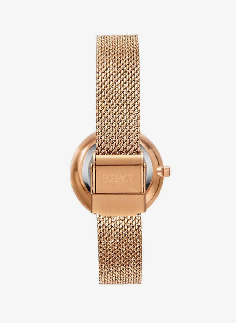 Ecstacy  Ecstacy Women's Japan Quartz Movement Watch, Analog Display and Mesh Strap - E20506-RMKMK, Rose Gold for Women | Best Price UAE
