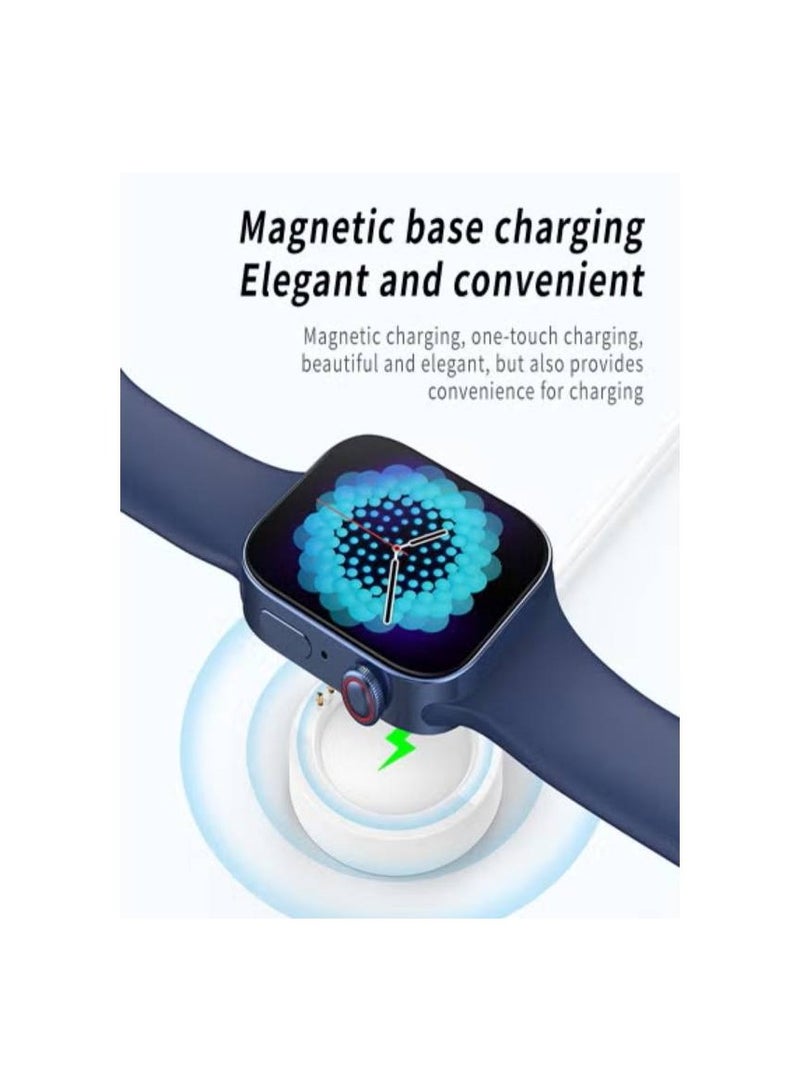 AROAQ Blue Smart Watch i8 Pro Max Sport Fitness Waterproof with Health & Activity Tracking - Image 3