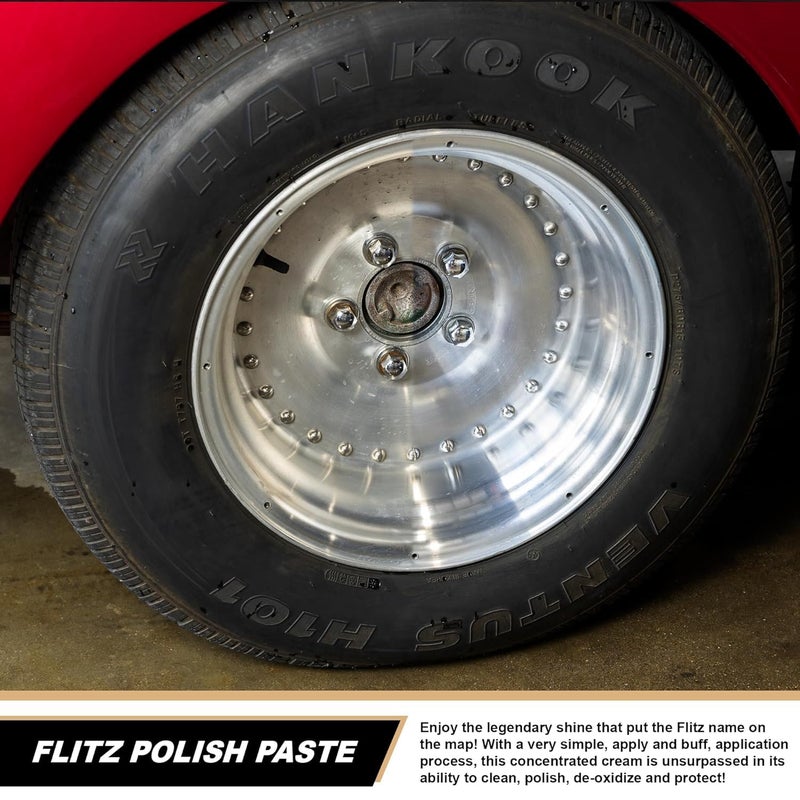 Flitz Multi-Purpose Metal Polish Paste - 1.76oz Tube of USA-Made Chrome Polish - Works on Stainless Steel, Aluminum, Plastic, Jewelry and Cars - Non-Abrasive Cleaner & Rust Remover (1 Pack) - Image 5