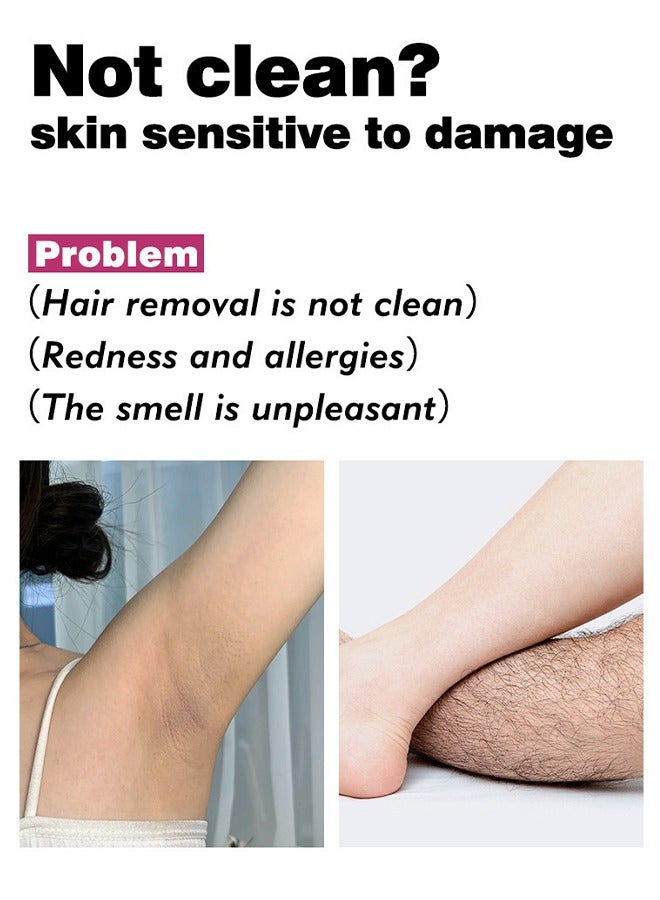 مايتشير كريم إزالة الشعر الحميم ، كريم مزيل الشعر الخالي من الألم للمناطق الخاصة ، بوبيك ، بيكيني ، الجسم ، الساق ، والإبطين ، تركيبة حساسة لجميع أنواع البشرة ، 50 جرام سريع المفعول يدوم طويلا - Image 4