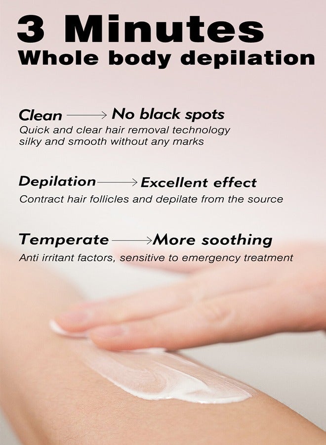 مايتشير كريم إزالة الشعر الحميم ، كريم مزيل الشعر الخالي من الألم للمناطق الخاصة ، بوبيك ، بيكيني ، الجسم ، الساق ، والإبطين ، تركيبة حساسة لجميع أنواع البشرة ، 50 جرام سريع المفعول يدوم طويلا - Image 5