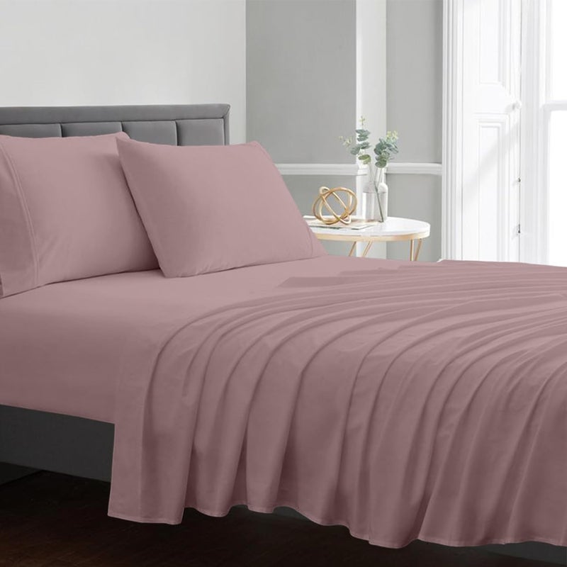 1000 Thread Count Egyptian Cotton Sheets Queen Size 4 Pc Luxury Sheets Set Long Staple 100 Cotton Sheets for Queen Size Bed 16 Deep Pocket Hotel Style Sheets Sateen Sheets Queen Blush