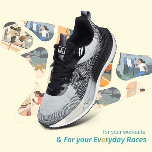 YOHO Catapult CarbonBurst™ SP Sports Shoes with Laces for Men|Running,Jogging,Athletic & Gym|Cushioned Insoles,Breathable Upper & Phylon Sole for Shock Absorption Sneakers Man | Espresso Shot -UK 7 - Image 3