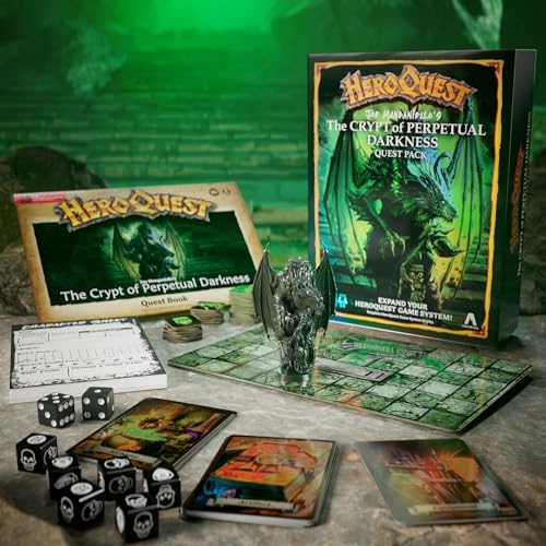 HASBRO - GAMING Avalon Hill HeroQuest Joe Manganiello’s The Crypt of Perpetual Darkness Quest Pack | Ages 14+ | 2 to 5 Players - Image 3