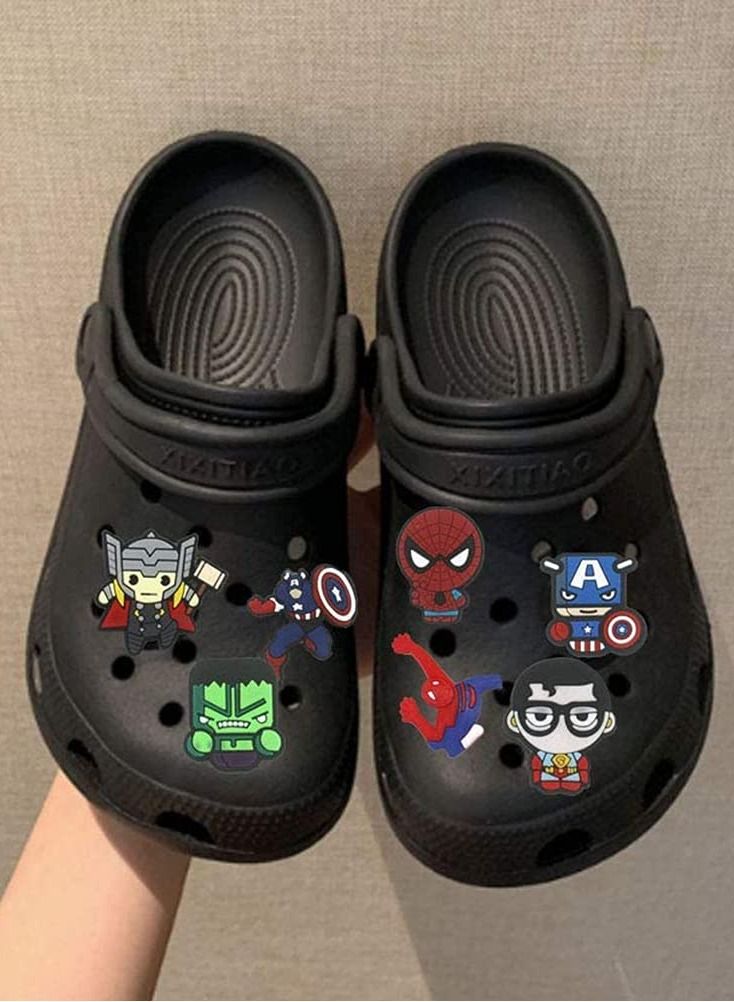 Excefore Shoe Charms Decorations 25 Pcs Random Superhero PVC Shoe Charms for Shoes Bracelet Wristband Kids Party Birthday Gifts Party Favors - Image 2