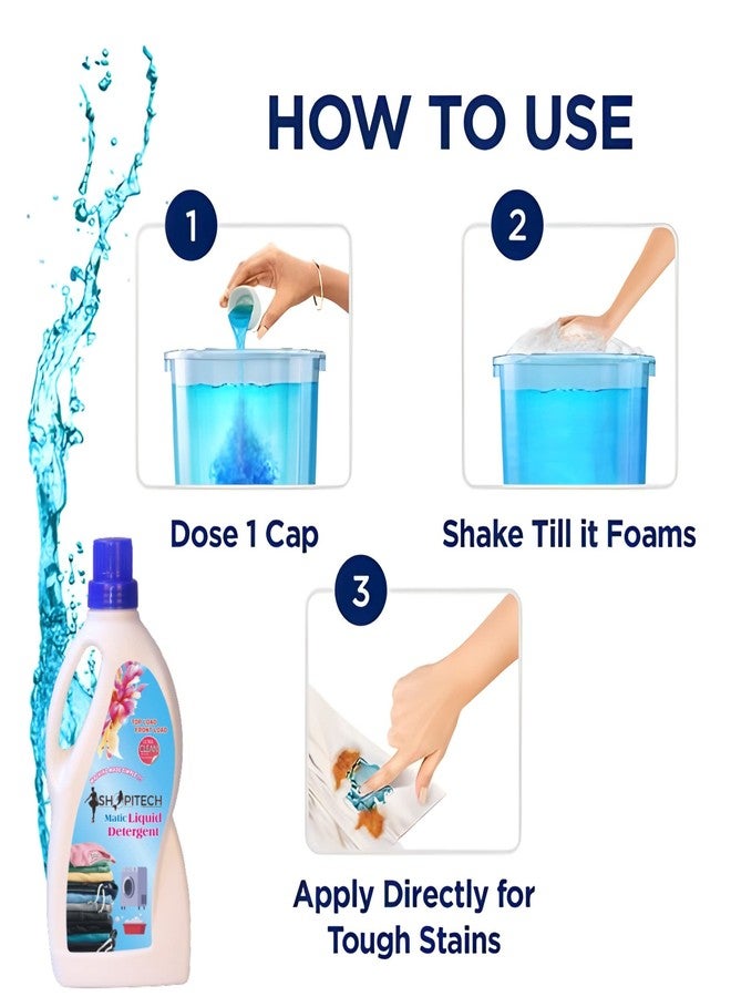 SHOPITECH Matic Liquid Detergent (1Liter) - Image 5