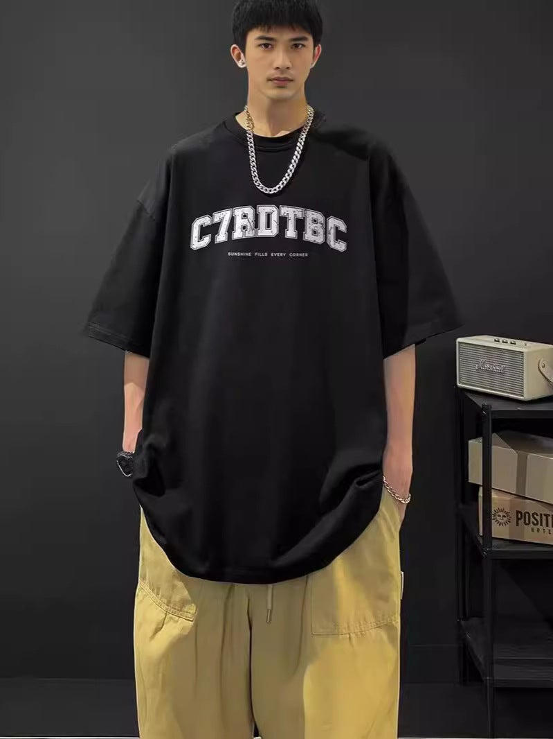 2024 T-Shirt Boys Summer Japanese Style Loose Letter Printed T-Shirt Versatile New Casual Short-Sleeved Trendyy Ins - Image 5