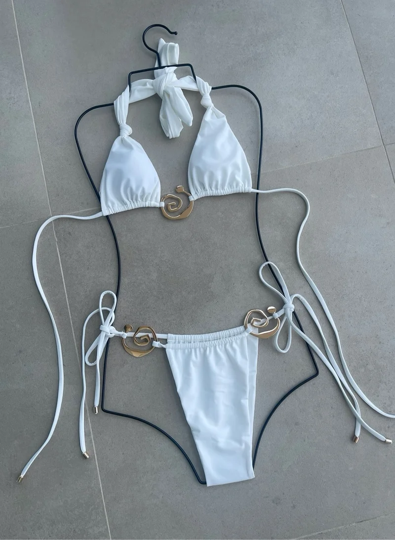 Itty Bitty Kinis Athens Kini White (Top)