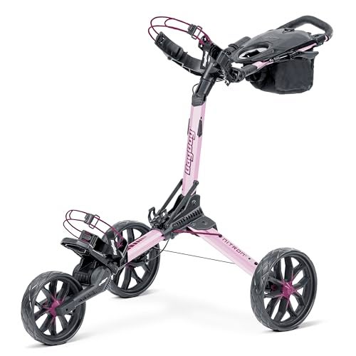 Bag Boy Nitron Golf Push Cart, Pink/Wine - Image 1