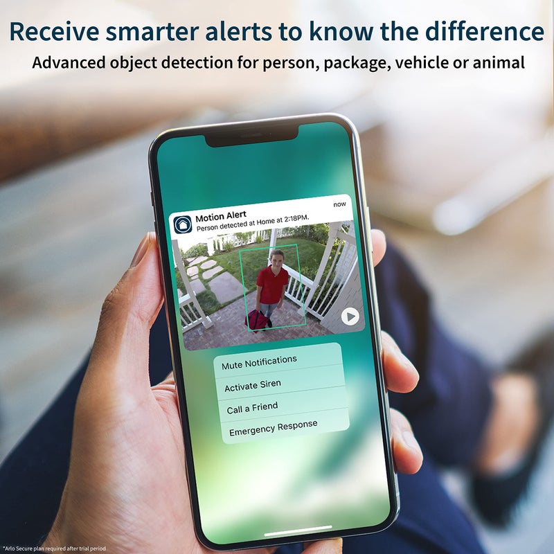 Arlo Pro 4 Spotlight Camera - 3 Pack - Wireless Security, 2K Video & HDR, Color Night Vision, 2 Way Audio, Wire-Free, Direct to WiFi No Hub Needed, White - VMC4350P - Image 3