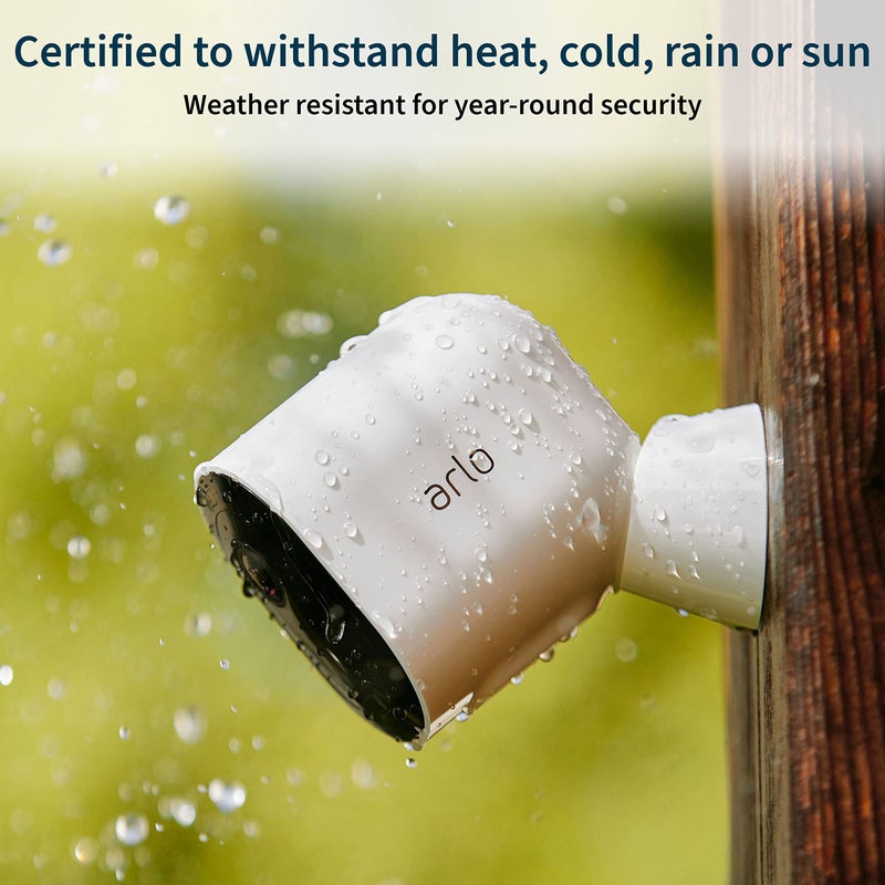 Arlo Pro 4 Spotlight Camera - 3 Pack - Wireless Security, 2K Video & HDR, Color Night Vision, 2 Way Audio, Wire-Free, Direct to WiFi No Hub Needed, White - VMC4350P - Image 2