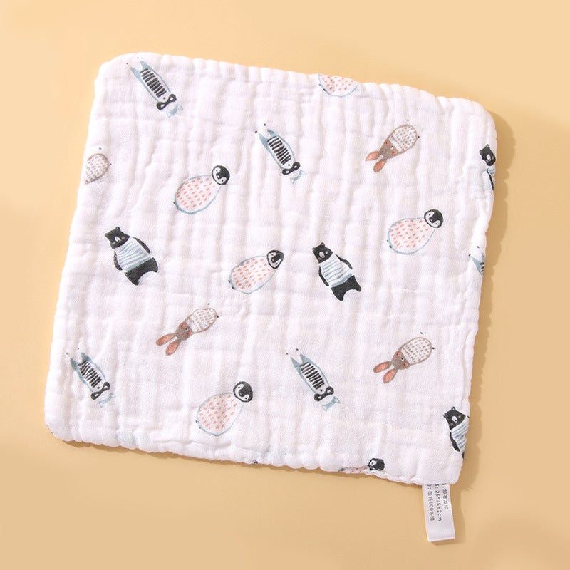Soft Cotton Baby Drool Bib Gauze Towel Pillow Small animal 
