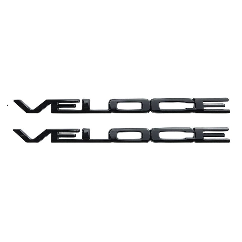 Car Head Fender Letter Decoration Stickers Black Veloce Label for Alfa Romeo Giulia Stelvio Tonale mito Giulietta 159 147 156 GT Modification Accessories