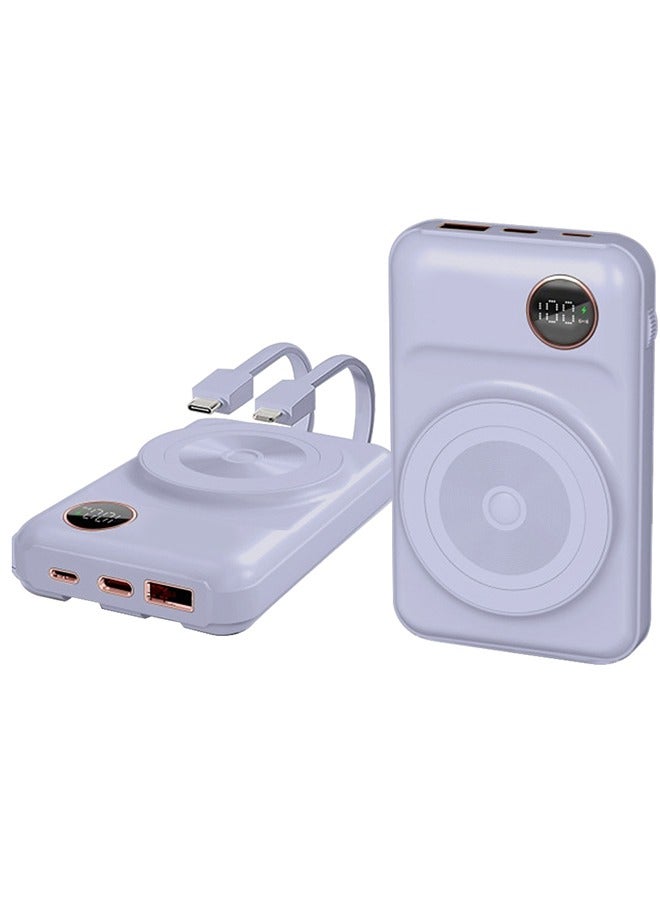 KALIO بنك طاقة شحن سريع 20000 مللي أمبير ماغسيف 66 واط لأجهزة لايتنينغ و Type-C، الهواتف المحمولة، الأجهزة اللوحية / بنفسجي - Image 1