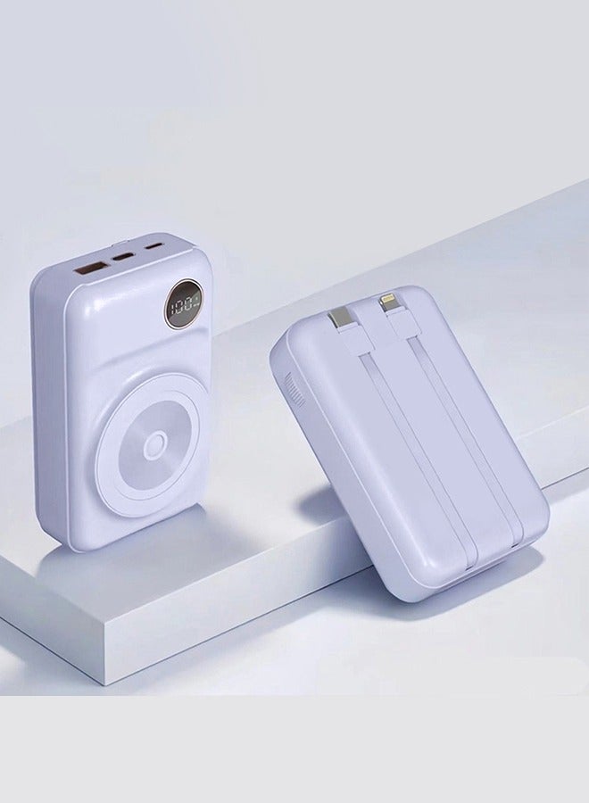 KALIO بنك طاقة شحن سريع 20000 مللي أمبير ماغسيف 66 واط لأجهزة لايتنينغ و Type-C، الهواتف المحمولة، الأجهزة اللوحية / بنفسجي - Image 2