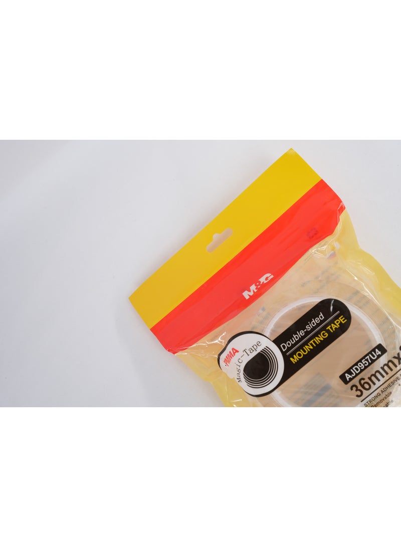 M&G double sided Nano Transparent Mounting Tape 36mmx3m(1 roll) - Image 2
