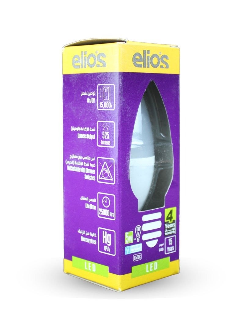 Elios Balha Elios LED bulb, yellow lighting, E14, for the chandelier