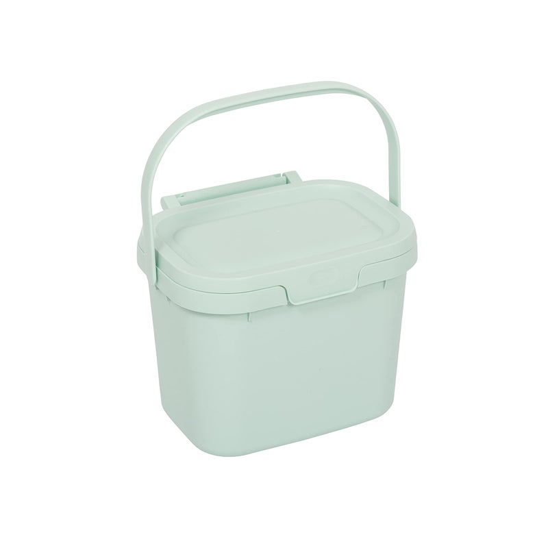 Addis Everyday Kitchen Food Waste Compost Caddy Bin 45 Litre Mist Soft Green 518696