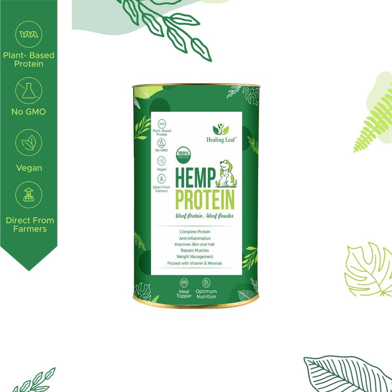 Healing Leaf Combo Hemp Seed Dog Protein Powder Supplement Coat, 100g,Magic Potion Pure Hemp Seed Oil | Organically Grown Benefits Nourish Dog’s Skin and Coat 90 ml - Image 2
