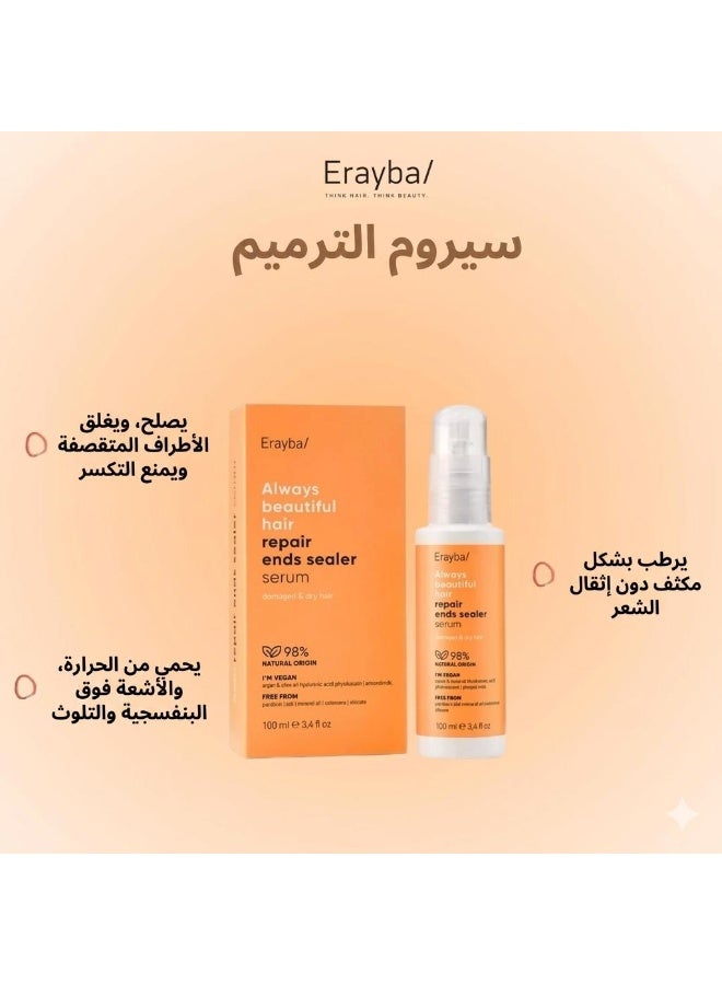 Erayba Repair ends Sealer Serum Damaged & dry Hair100Ml - Image 4