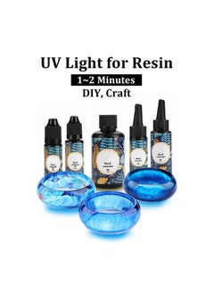 I0DO Uv Curing Light for Resin,Uv Resin Light Curing for Epoxy Crafts,Uv Resin Curing Light Box for LCD SLA Dlp 3D Resin Printer 405nm,Large Uv Light for Resin Curing Jewelry 365nm (Mini uv Curing Light)  - Image 2