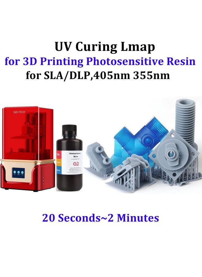 I0DO - Uv Curing Light for Resin,Uv Resin Light Curing for Epoxy Crafts,Uv Resin Curing Light Box for LCD SLA Dlp 3D Resin Printer 405nm,Large Uv Light for Resin Curing Jewelry 365nm (Mini uv Curing Light) - Image 1