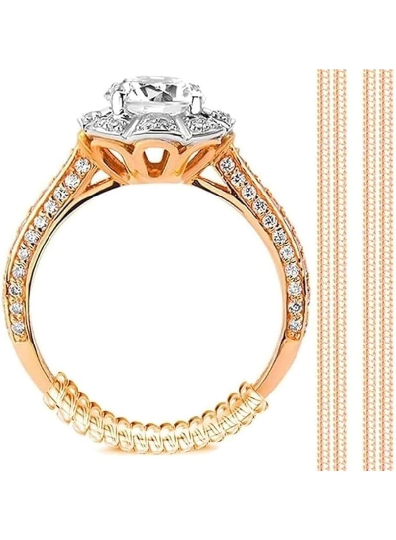 Ring Size Adjuster, 4 Pieces Set in 4 Different Sizes - Rose Gold Color - Image 1