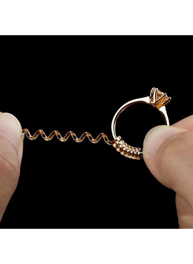 Ring Size Adjuster, 4 Pieces Set in 4 Different Sizes - Rose Gold Color - Image 3