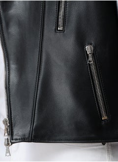 ماركة غير محددة سترة أنيقة من الجلد الطبيعي 100% - أسود (Harley 1 Motorcyclists)  - Image 2