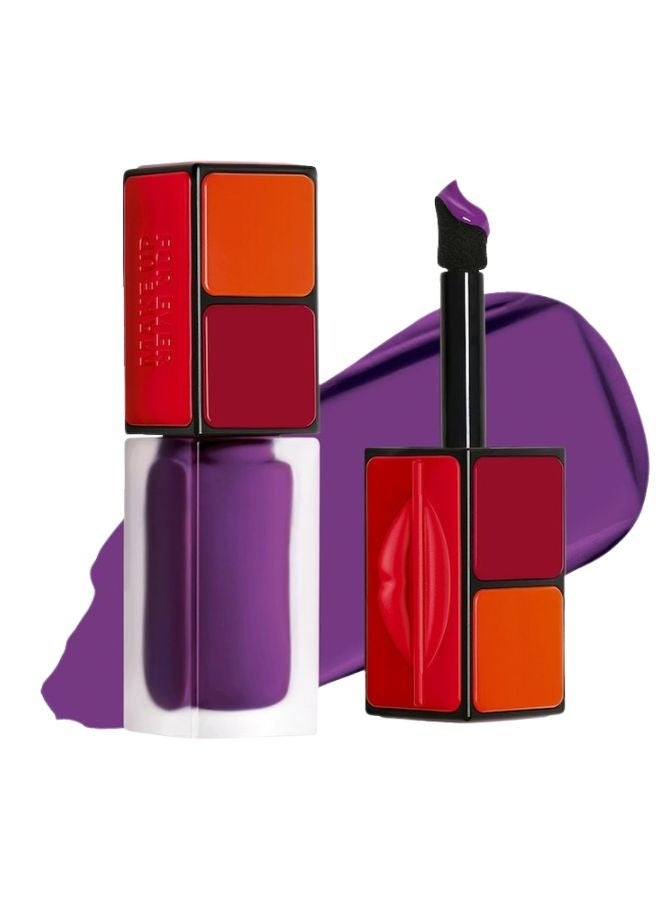 ميك اب فور ايفر ميك أب فور إيفر أرتيست سائل كولور 825 رين إن بيربل - أحمر خدود سائل مقاوم للماء للشفاه والخدود، 6 مل - Image 1