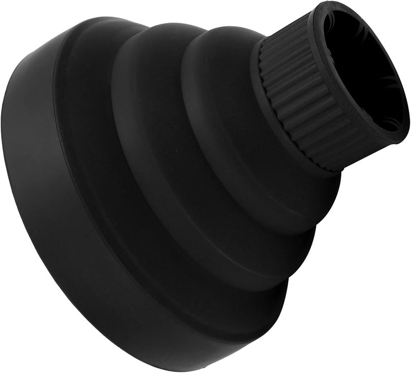 Universal Hair Dryer Diffuser, Convenient To Install Remove Hair Blow Dryer Diffuser Uniform Wind for Home for Travelling(black) - Image 2