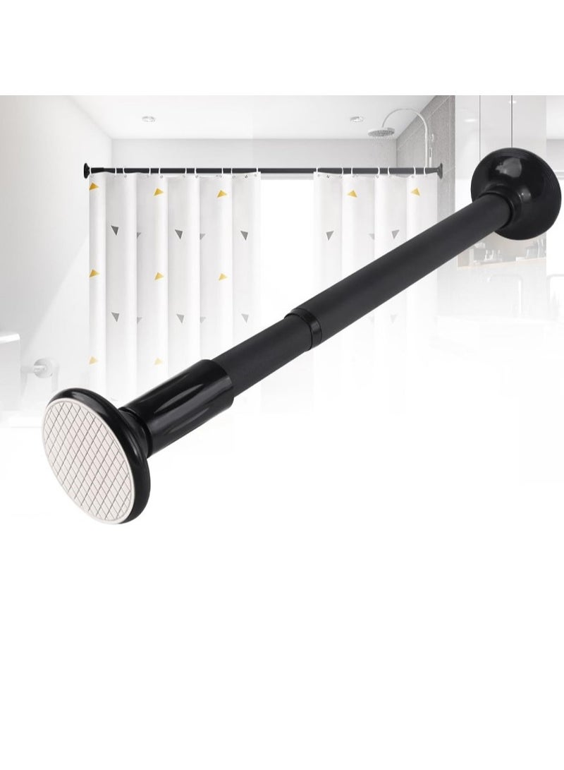 انسجام قضيب ستارة دش قابل للتعديل، قضيب ستارة تلسكوبي قابل للتمديد، غير قابل للانزلاق، عمود دش، قضيب تعليق خزانة ملابس للحمام، نافذة، باب، خزانة - مقاوم للصدأ، فولاذ مقاوم للصدأ، شديد التحمل، سهل التركيب